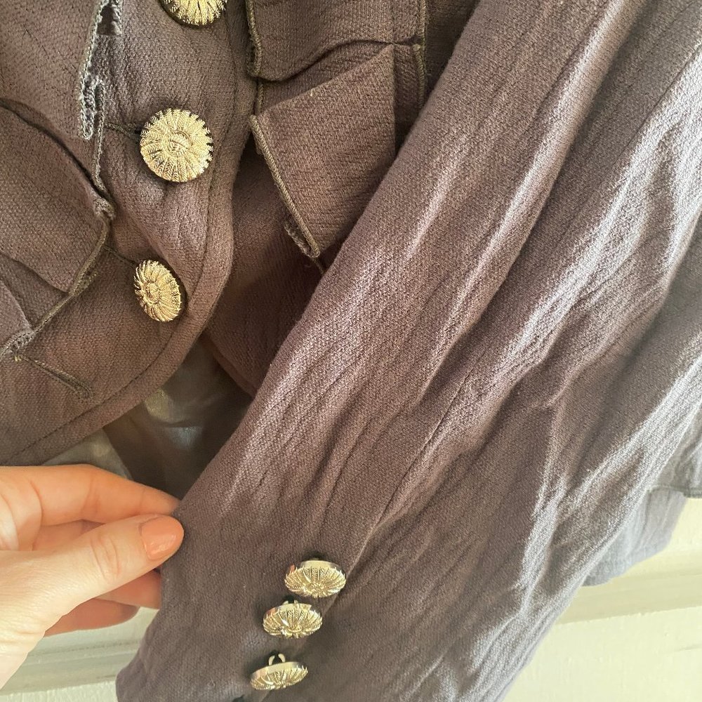 Chasensully Size Medium Grey Multi-Button Jacket - image 3